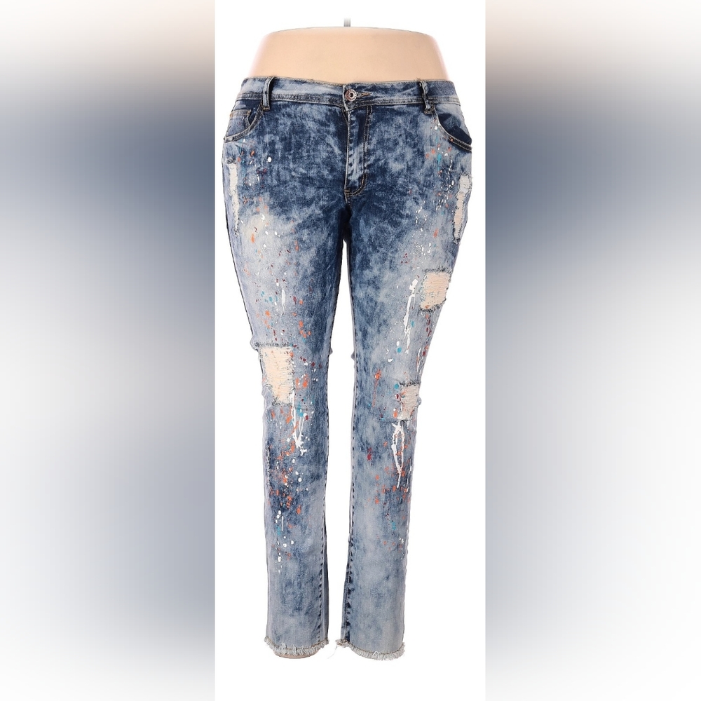 Assorted Brands Distressed Plus Size Skinny Jeans NEW